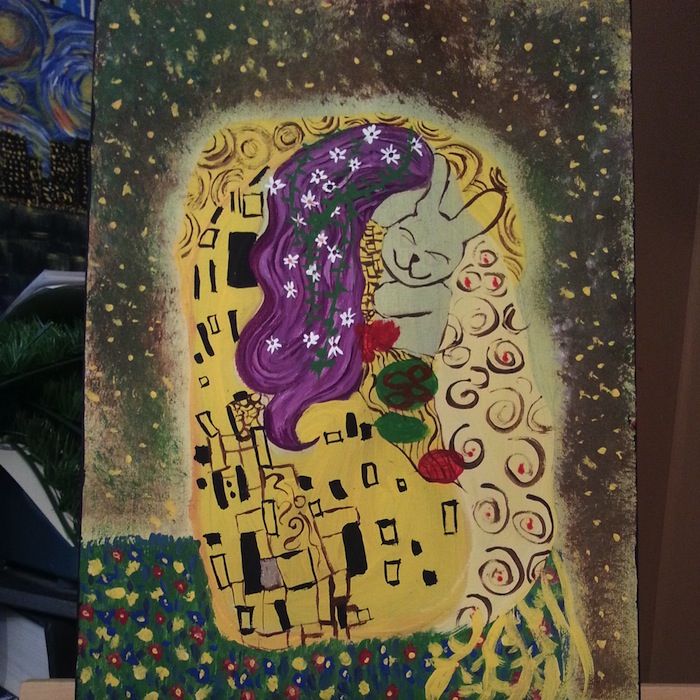 The Kiss (work in progress) by Jacqueline Valencia